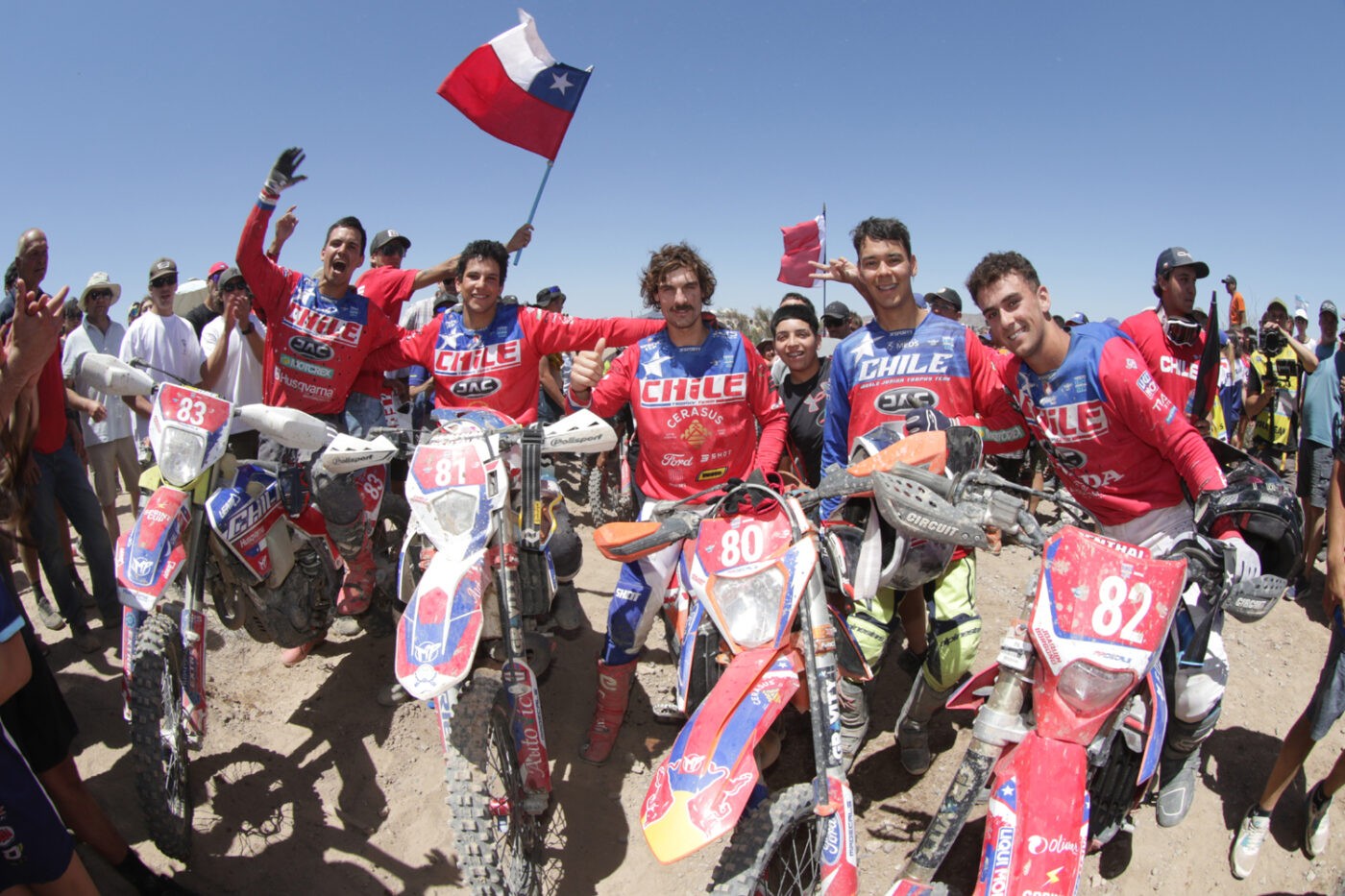 Chile obtiene un histórico 4° lugar en los Six Days de moto enduro en Argentina